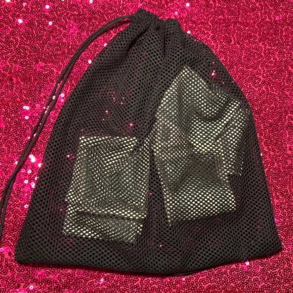 Mesh Fishnet Money Bag Wristlet Wallet See Through Purse Rave Dancewear goth emo - Picture 15 of 17